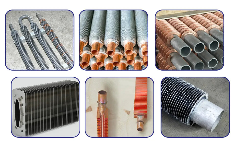 Acero inoxidable con tubos de aletas en espiral, utilizado para fábricas de intercambiadores de calor de bajo precio