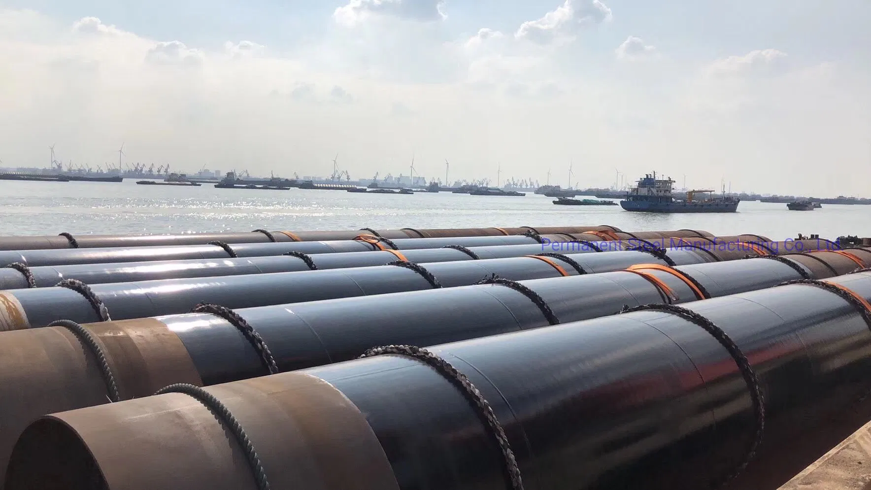 Industria de tuberías de acero de presión LSAW soldadas longitudinalmente en China