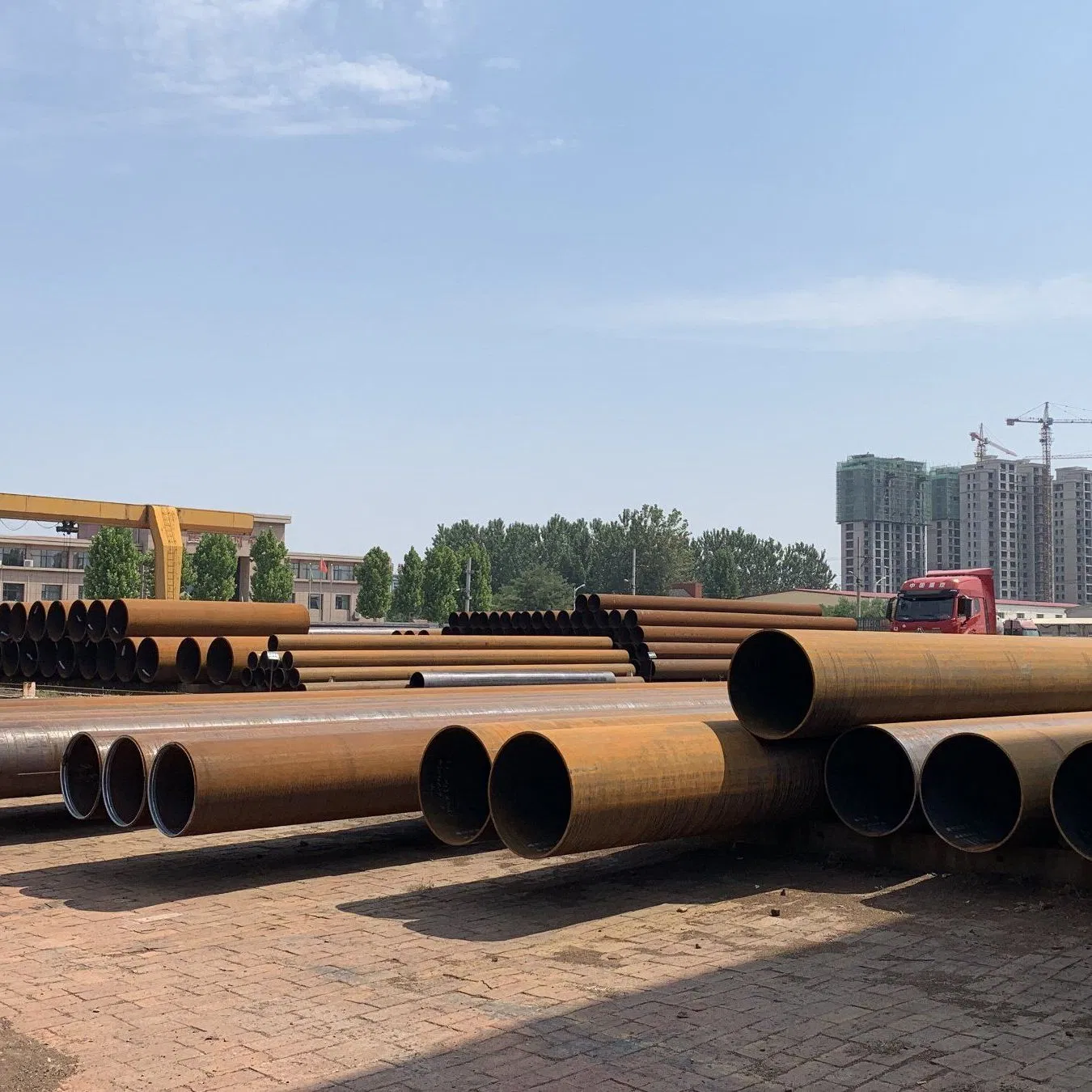 En10025 S355j2h Tubo Estructural Hueco LSAW Jcoe para Construcción de Edificios
