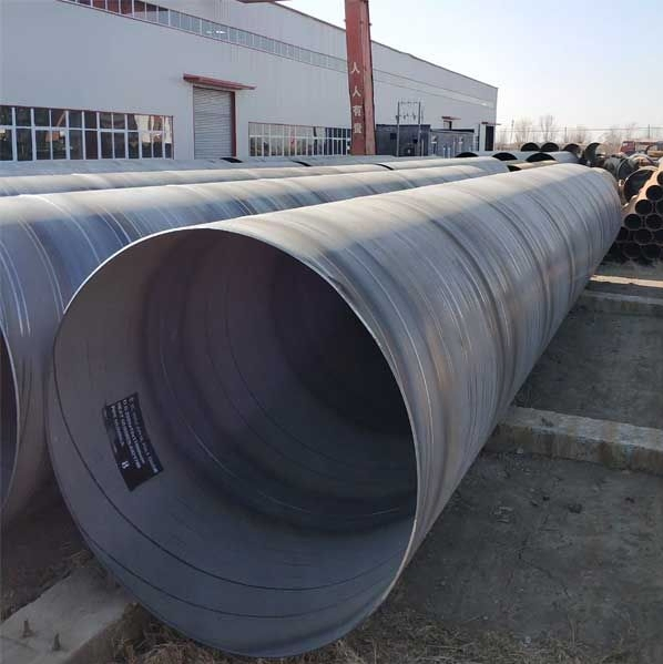 Tubo de acero SSAW - Tubo soldado por arco sumergido en espiral para la transmisión de agua / petróleo / gas