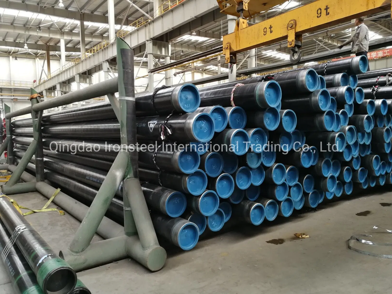 DIN30670 3lpe Revestido 5L X42/X42ms/X52/X52ms Tubería de acero soldada Hfw/ERW para tubería de línea