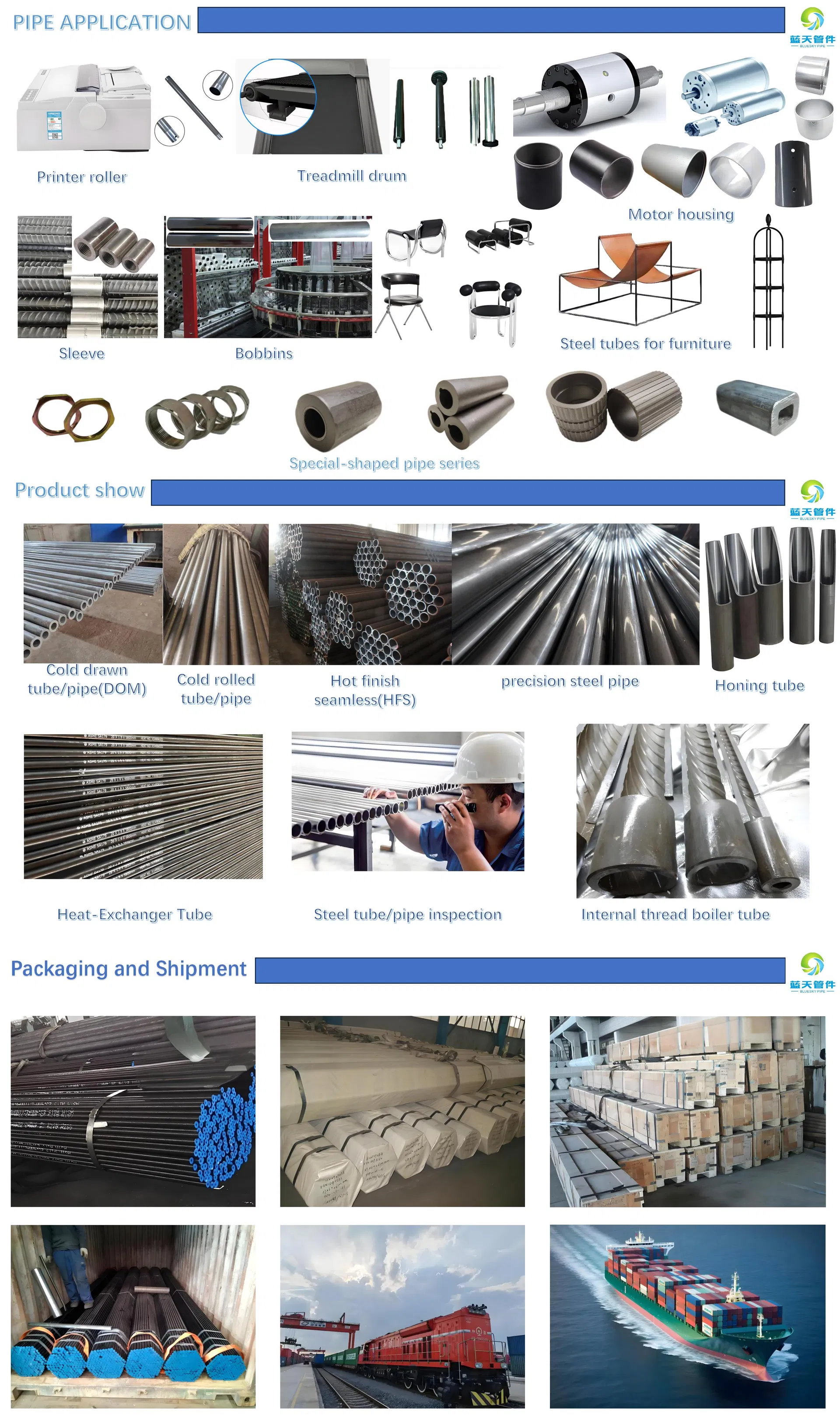 Instalaciones de fabricación de tubos de acero