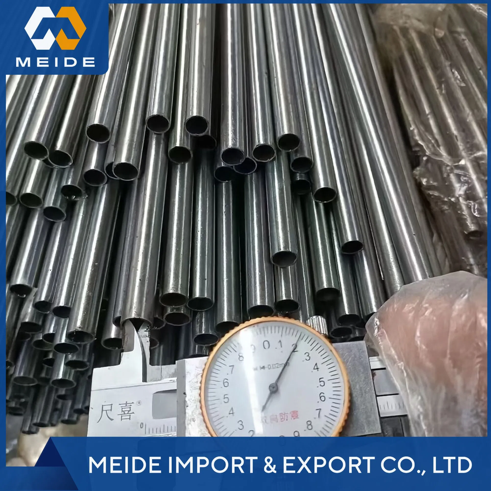 Venta al por mayor de fábrica, corte de precisión, tubo de anillado, tubo hueco de pequeño diámetro S45c tubo sin costura brillante de precisión extruido en frío