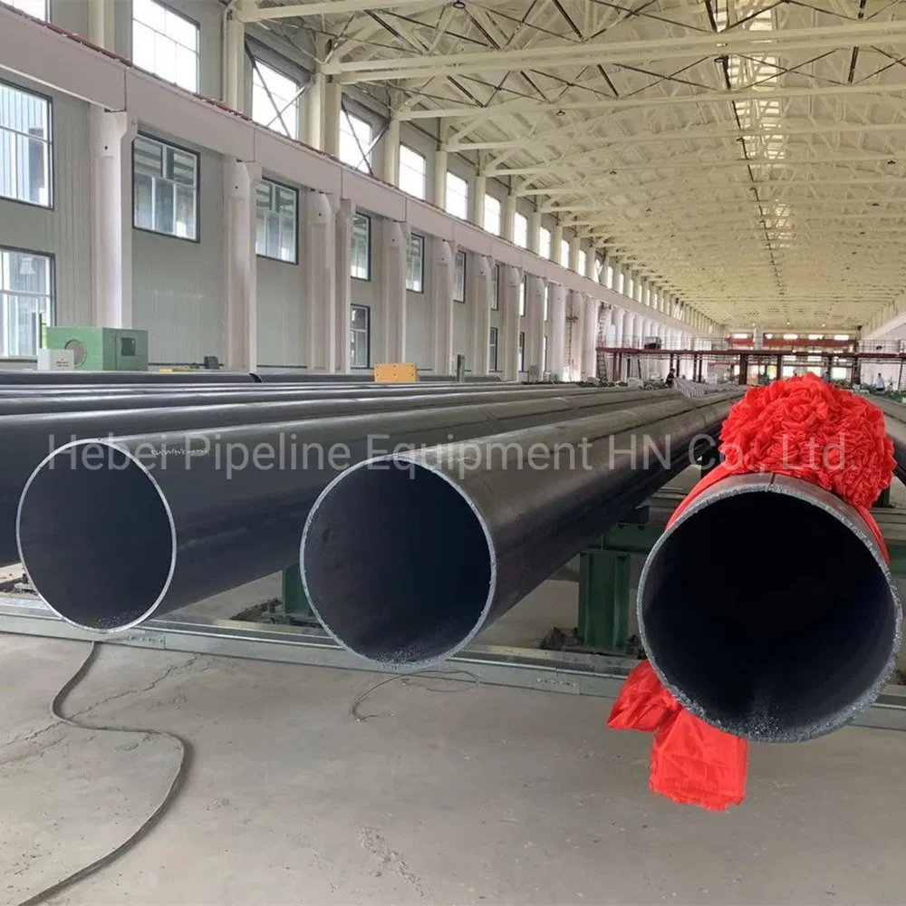 Tubería de acero LSAW Ms Carbon / Tubería formada UOE Jcoe soldada longitudinalmente por arco sumergido