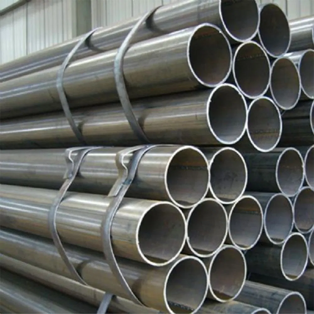 Fábrica de China Ms Tubo Negro de Acero al Carbono Soldado ERW Laminado en Frío Stk290, Stk400, Stk490, Stk500, Stk540, Stpg370, Stpg410 Tubo Soldado