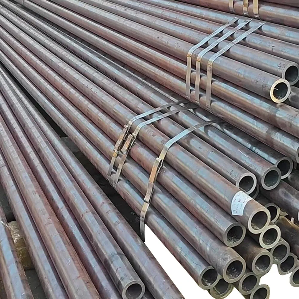 Tubería de acero al carbono sin costura con extremo biselado y extremo liso para conexión de soldadura en refinerías petroquímicas y tuberías de plantas químicas