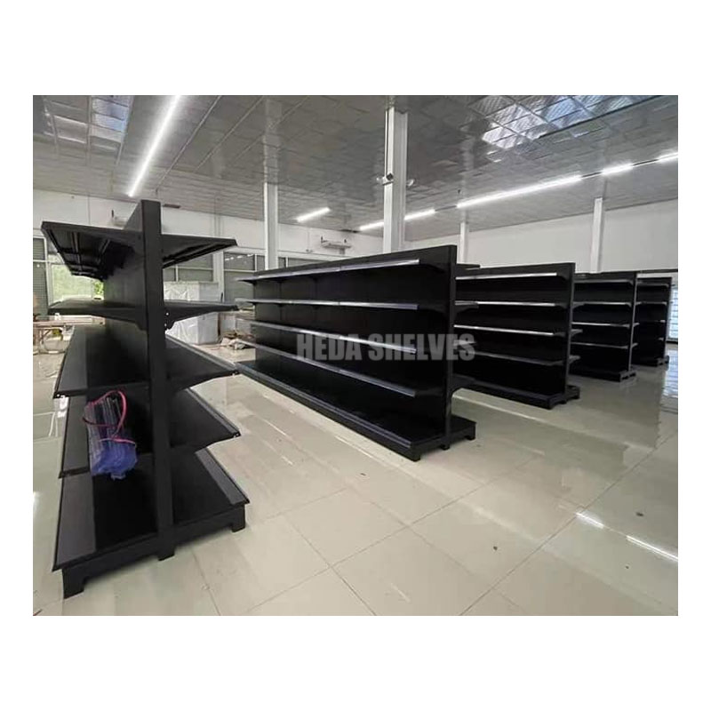 High Quality Double Sided Supermarket Shelves For Sale Retail Store Wall Gondola Shelf