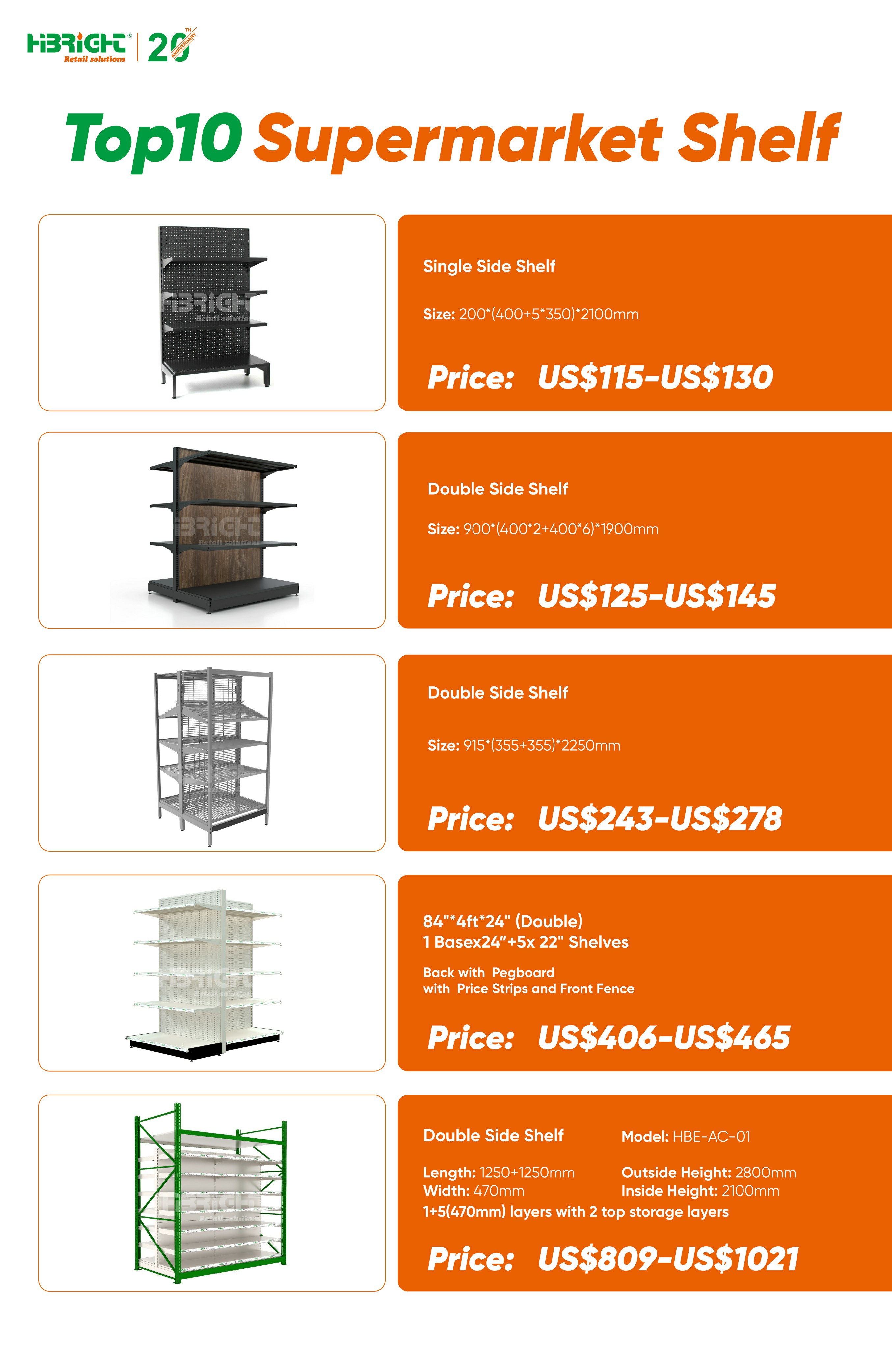 Supermarket Shelving Type B