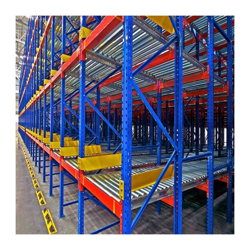 Hot Sell Gravity Pallet Racking Industrial Shelves Flow Stainless Roller Racks