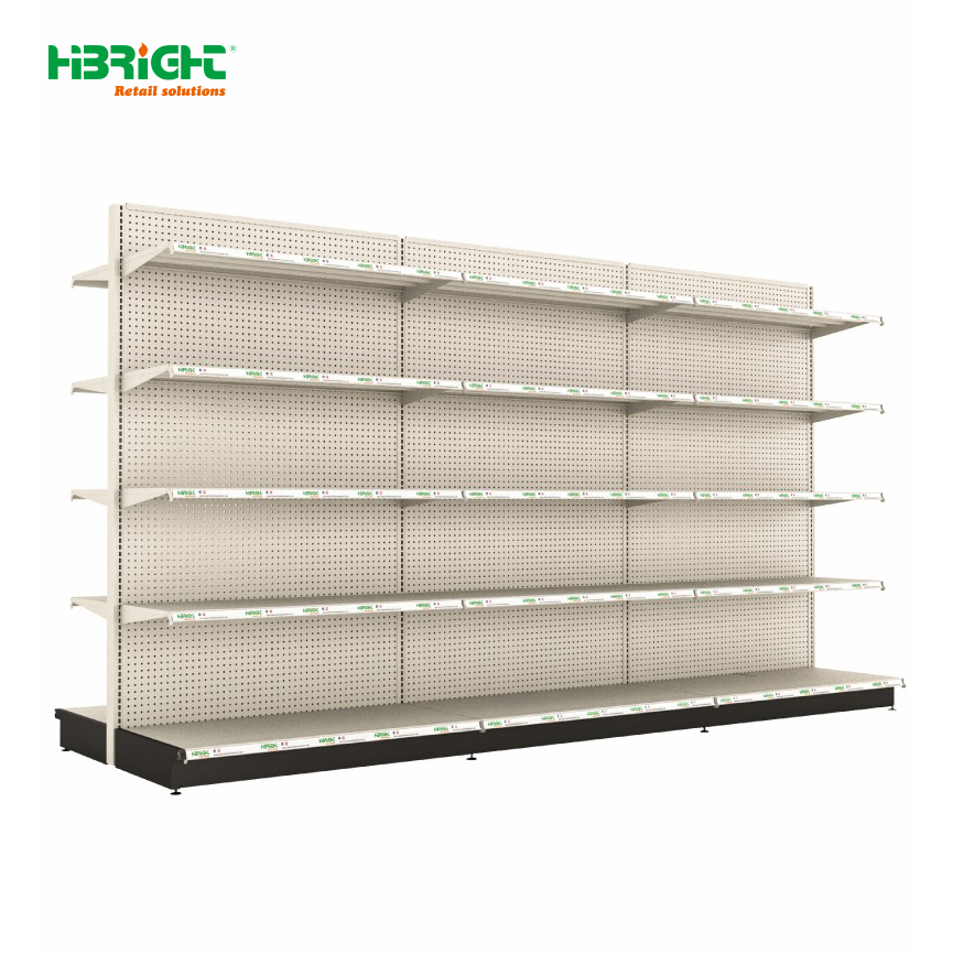 Highbright Customized Heavy Duty Supermarket Shelves White Supermarket Shelving Supermarket Shelves Wholesale