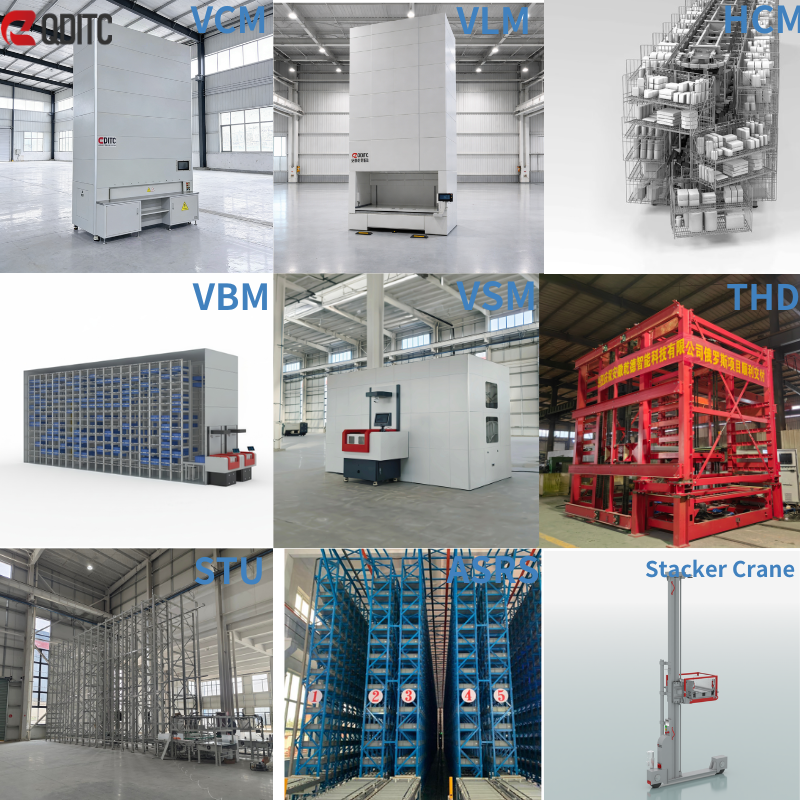 High Density Automated Vertical Sorting System Intelligent Warehouse Cargo&amp; Storage Equipment 50kg Load Smart Rack For Logistics