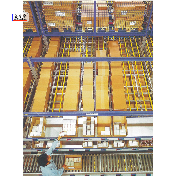 High Quality Steel Carton Flow Rack System Industrial Heavy Duty Gravity Roller Racking 500kg-5000kg Capacity for Warehouse