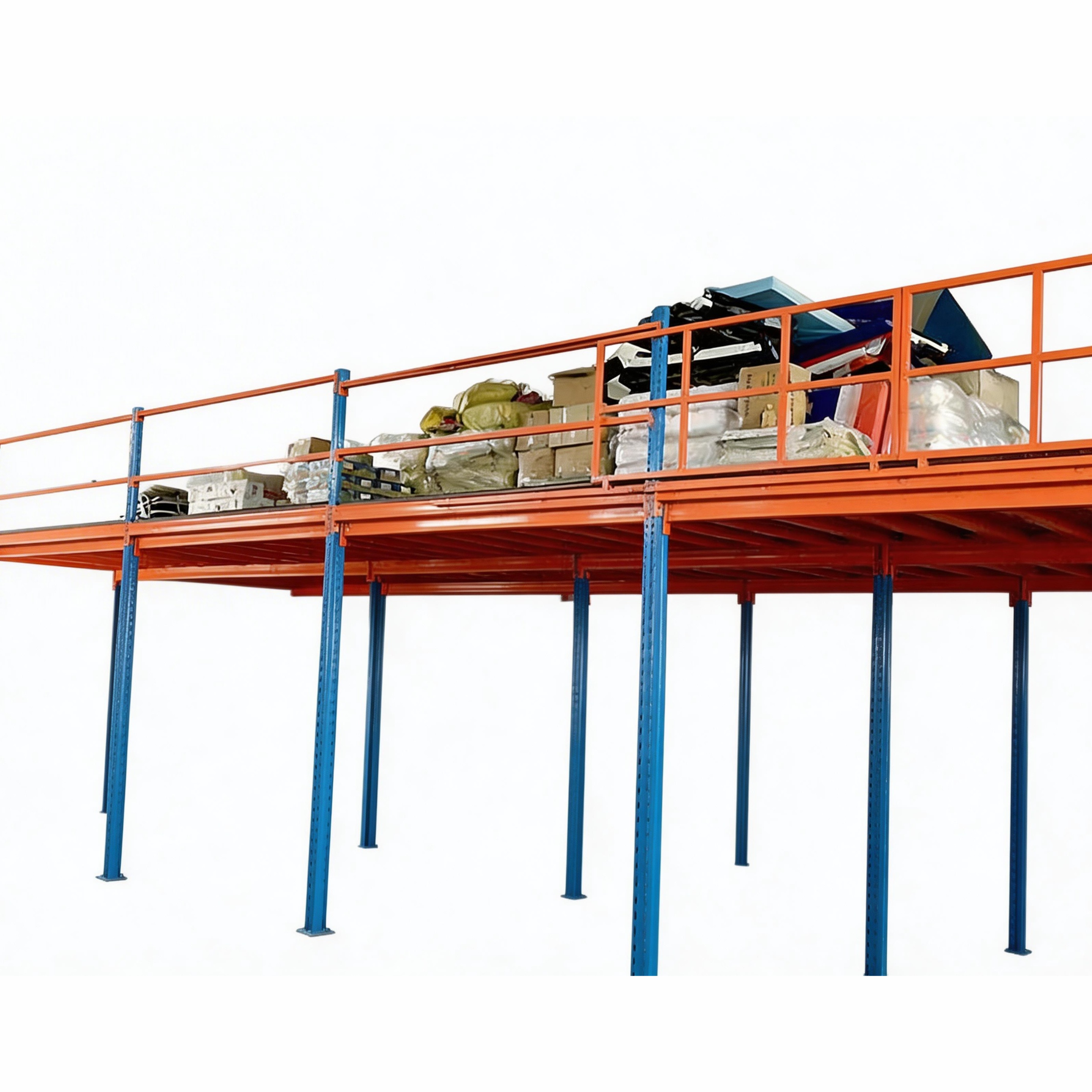 Warehouse Pallet Rack Attic Loft Garret Multi-tier Mezzanine Racking with Staircase