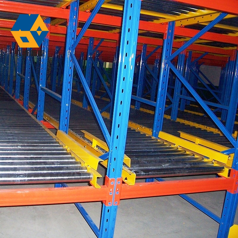 Heavy Duty 5-Layer Carton Flow Gravity Flow Roller Shelf Rack System Warehouse Gravity Roller Pallet Flow Racking