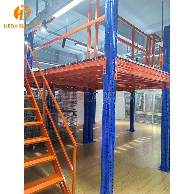 Free Design Industrial Metal Mezzanine Floor Multi-Tier Steel Racking Platform for Warehouse Cargo Storage Equipment