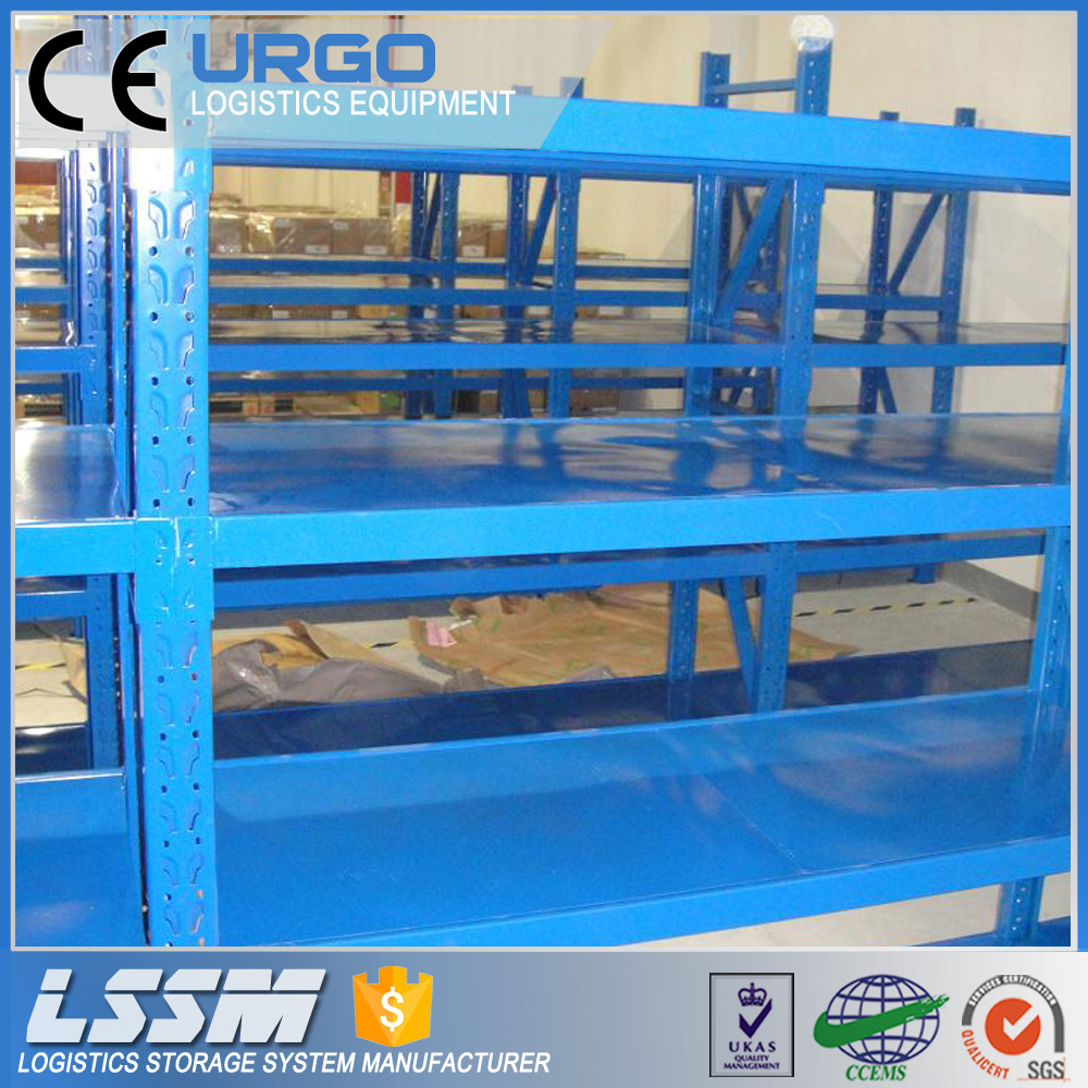 Warehouse Medium Duty Steel Shelving and Longspan Racking 6-Layer Powder Coated for Outdoors