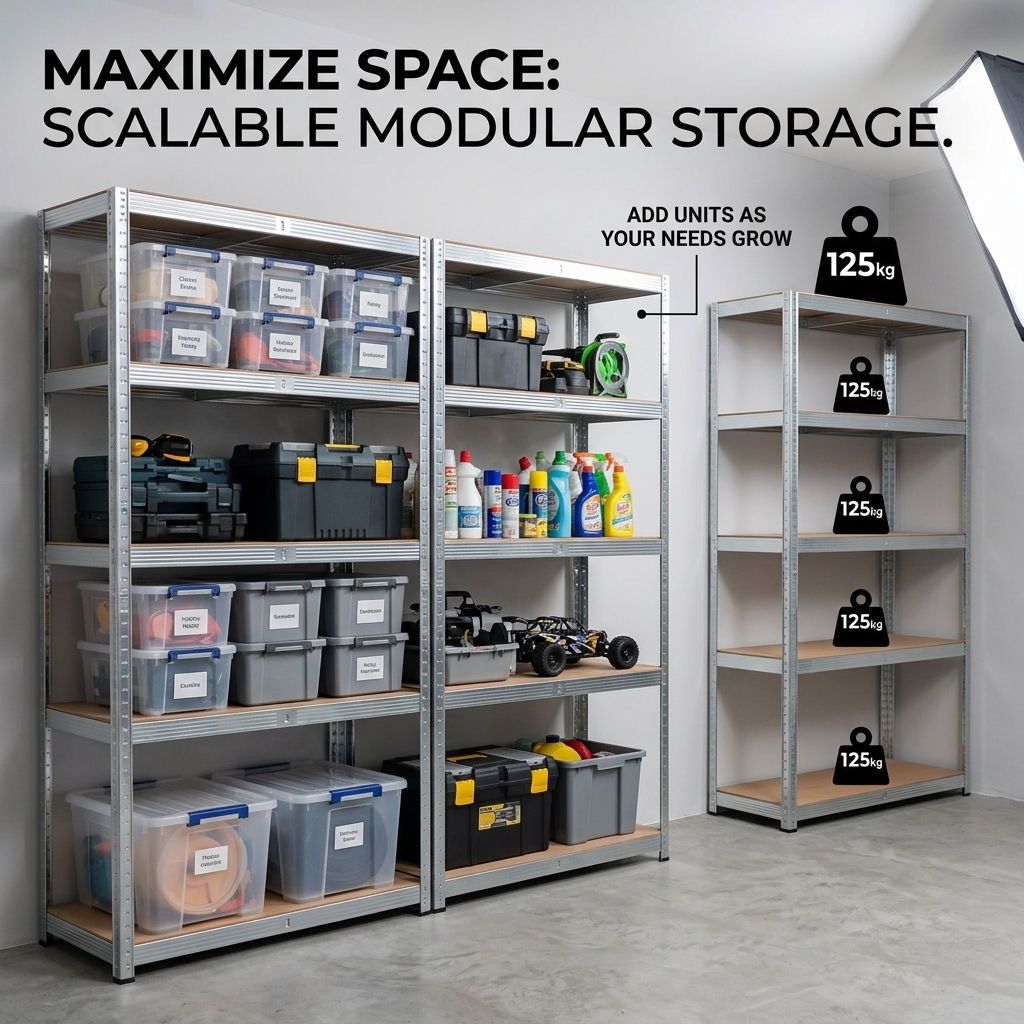 Light Duty Medium Duty Adjustable Multi-Layer Corrosion Protected Steel Aluminum Alloy Storage Shelf Boltless Warehouse Rack For