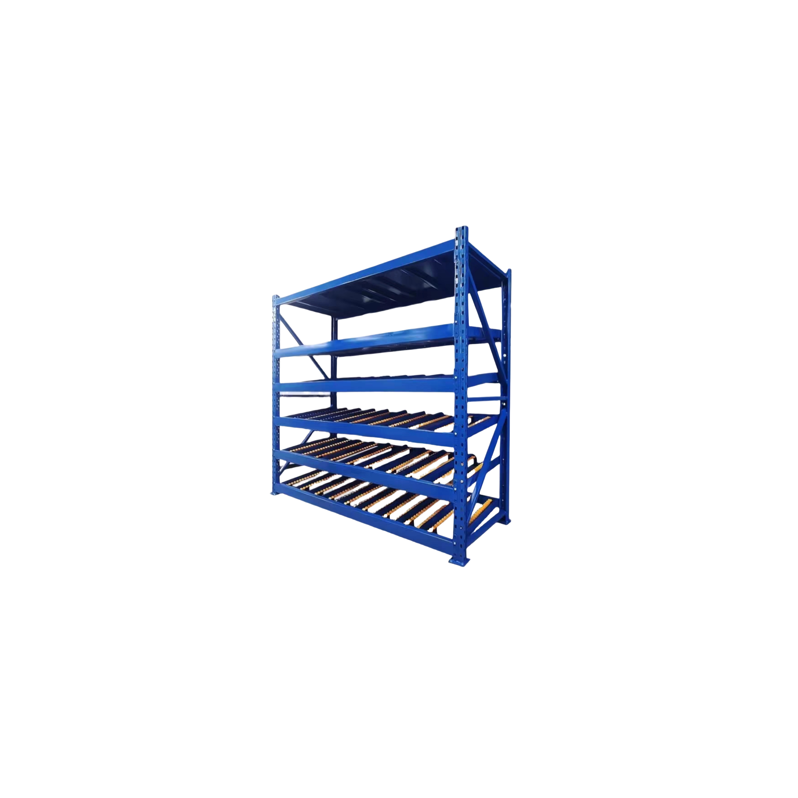 AOCHEN China Factory's Easy Assembly High-Strength Steel Warehouse Carton Flow Racking System Collapsible Powder Coated