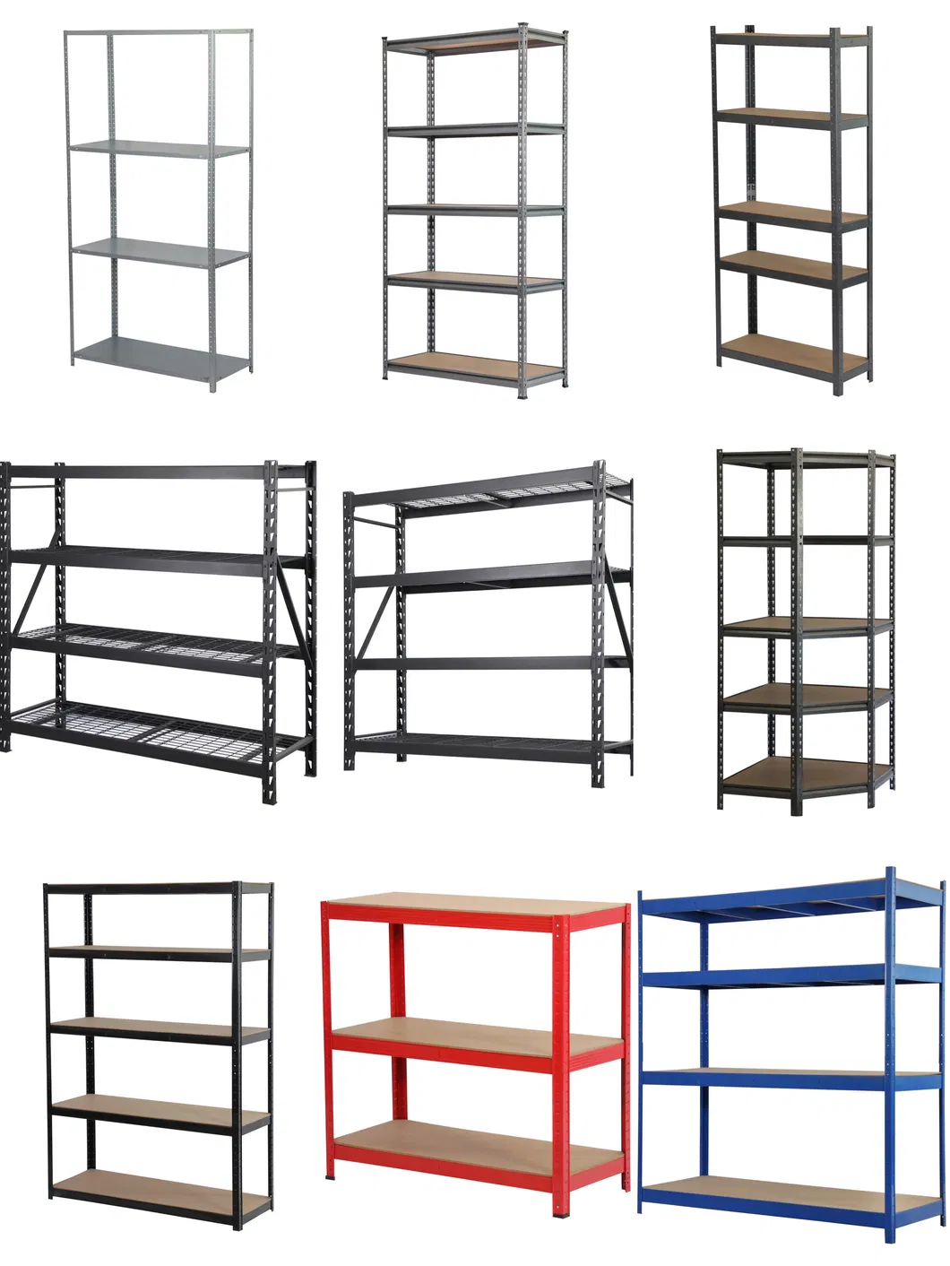 Boltless Storage Shelving Popular Sizes