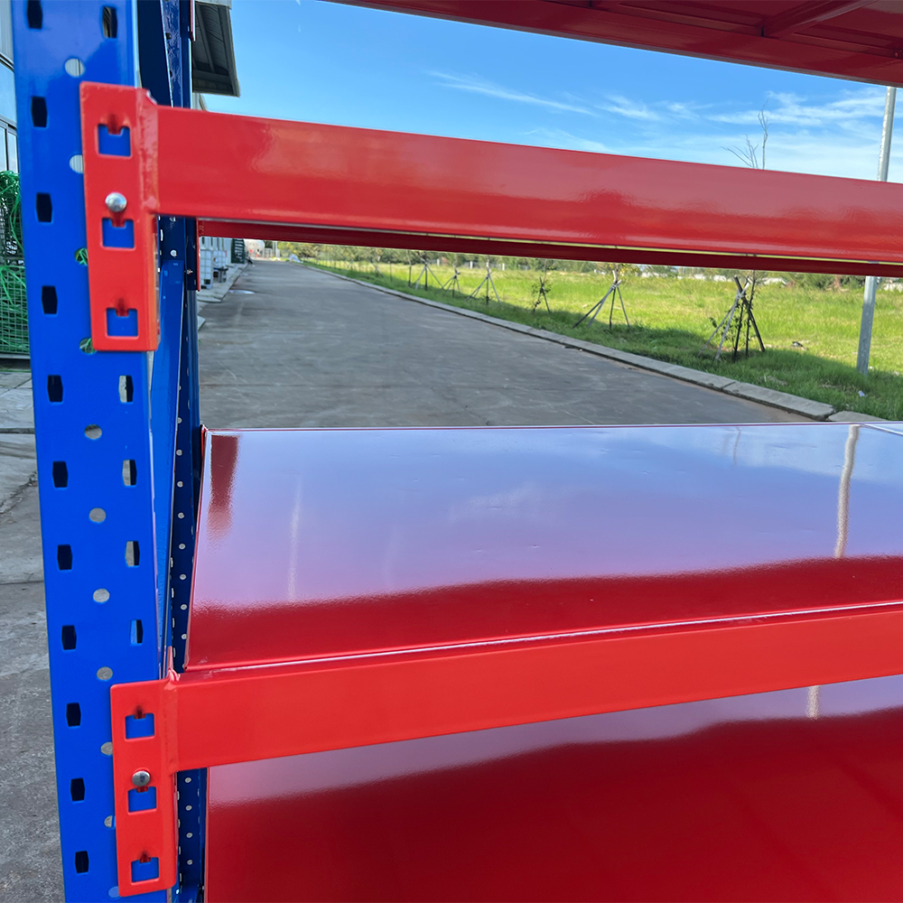 Customized 4 Tier Metal Longspan Shelving Unit Storage Racking Steel Rack Shelves