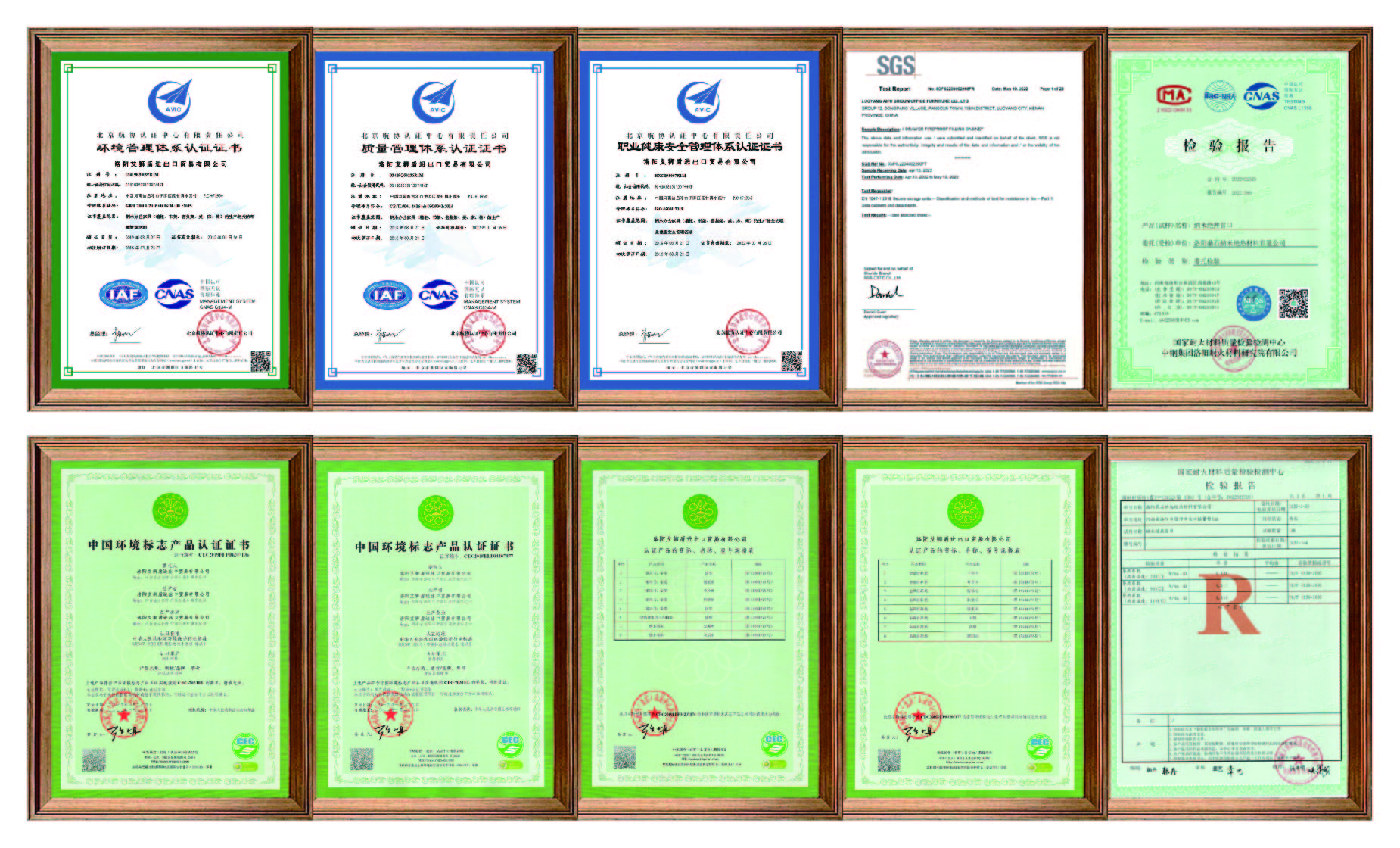 Certificates