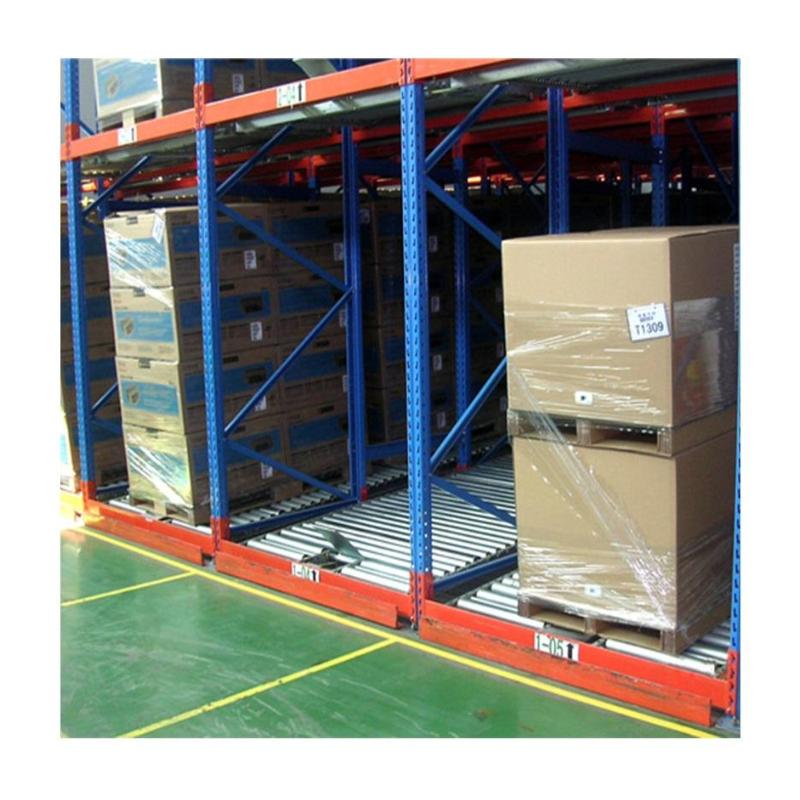 CE High Quality Heavy Duty Steel Warehouse Storage Rack Shelf Steel Metal Gravity Rack Flow Racks Fluent Pallet Racking System