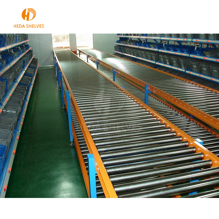 Gravity Carton Flow Racking With Wheels,selective Warehouse Roller Racking System