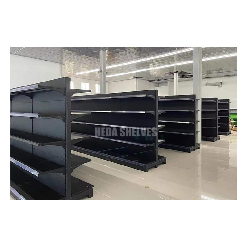 High Quality Double Sided Supermarket Shelves For Sale Retail Store Wall Gondola Shelf