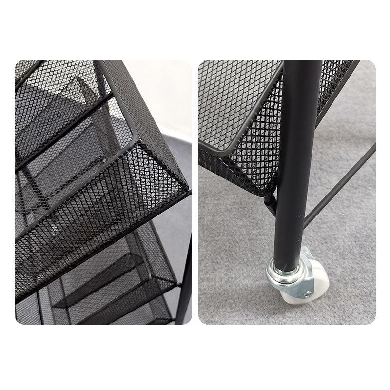 Store Display Rack Metal 5 Tier Solid Shelf Eco-Friendly Quick Installation Retail Display Racks Wheels Supermarket Commercial