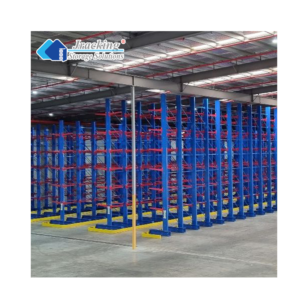 Jracking CE Certified Industrial Metal Rack Storage Shelf Heavy Duty Cantilever Racking For Warehouse Pipe Storage