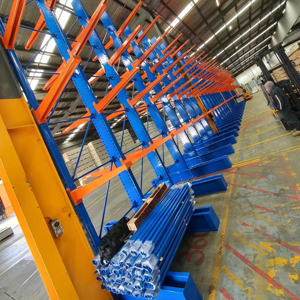 Jracking CE Certified Industrial Metal Rack Storage Shelf Heavy Duty Cantilever Racking For Warehouse Pipe Storage
