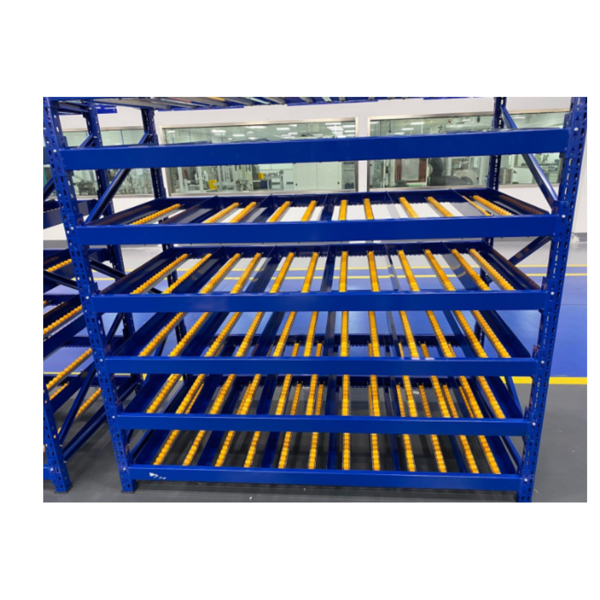 AOCHEN China Factory's Easy Assembly High-Strength Steel Warehouse Carton Flow Racking System Collapsible Powder Coated