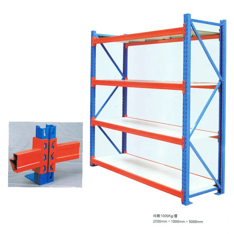 Longspan Adjustable Medium Steel Shelve for Industrial Workshop Work-in-Progress Storage