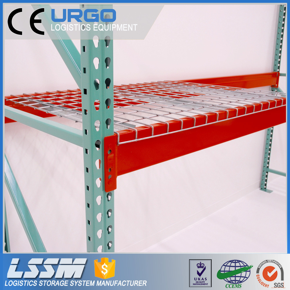 High Quality Warehouse Storage USA Teardrop Pallet Rack With Wire Mesh Deck