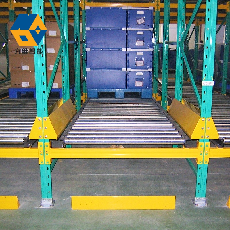 Hot Sale FIFO Gravity Flow Roller Shelf Rack System Industrial Warehouse Storage Industrial Flow Gravity Pallet Racking