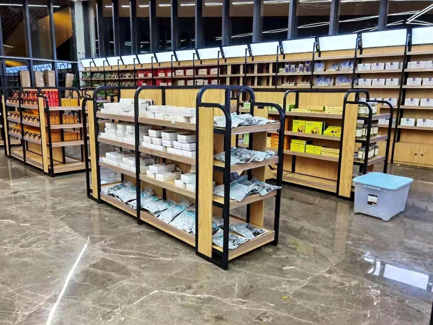 Wholesale Commercial Gondola Shelving Retail Store Shelving Liquor Store Shelving for Sale