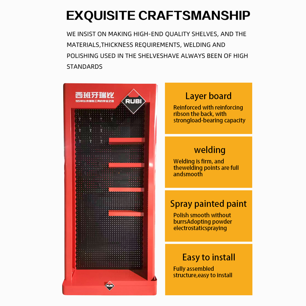 Factory Price Metal Supermarket Shelves Double Sided Retail Exhibition Display Rack For Canton Fair