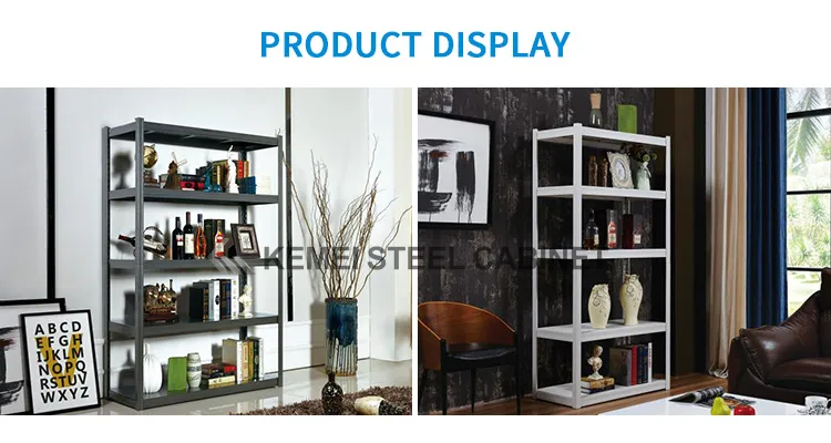 Factory Direct Price Office Slotted Angle Shelving Boltless Rivet Shelf Metal Steel Storage Rack