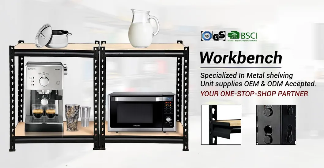 5 Tier Racking Shelves Adjustable Metal Shelves Multi-Purpose Boltless Rack Storage Rivet Shelving