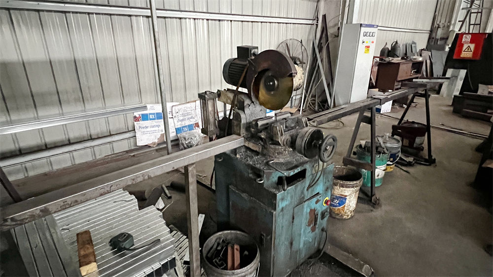 CNC precision cutting of steel components for warehouse pallet rack beams