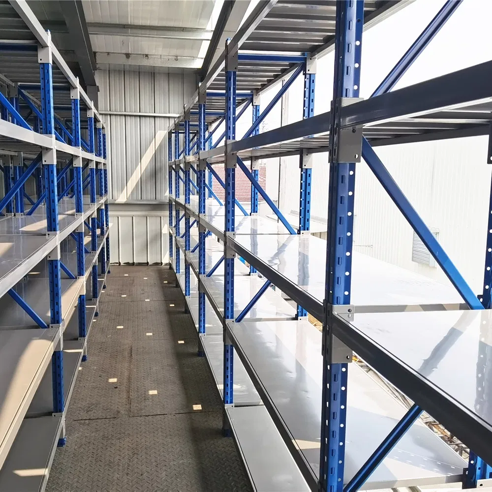 Factory Warehouse Metal Longspan Shelving Industrial Storage Medium Duty Racking Steel Shelf