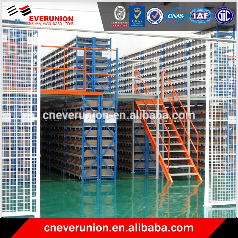 Multi-tier storage racking installation
