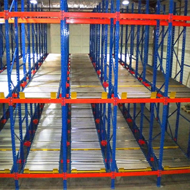 Hot Sell Gravity Pallet Racking Industrial Shelves Flow Stainless Roller Racks