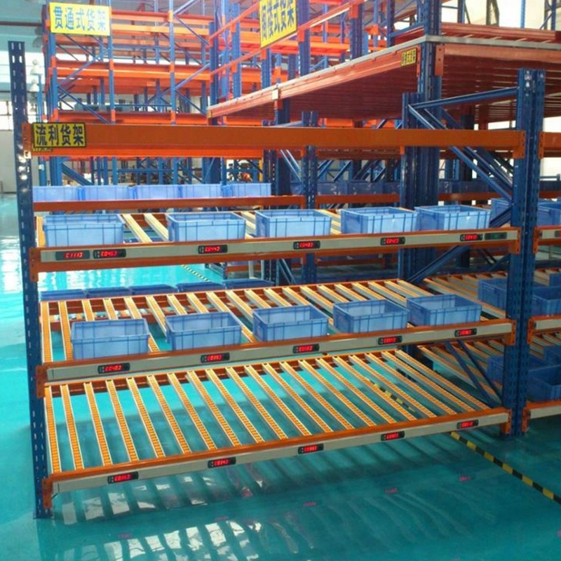 Roller Shelf System Warehouse Storage Wheel Shelving Carton Flow Rack