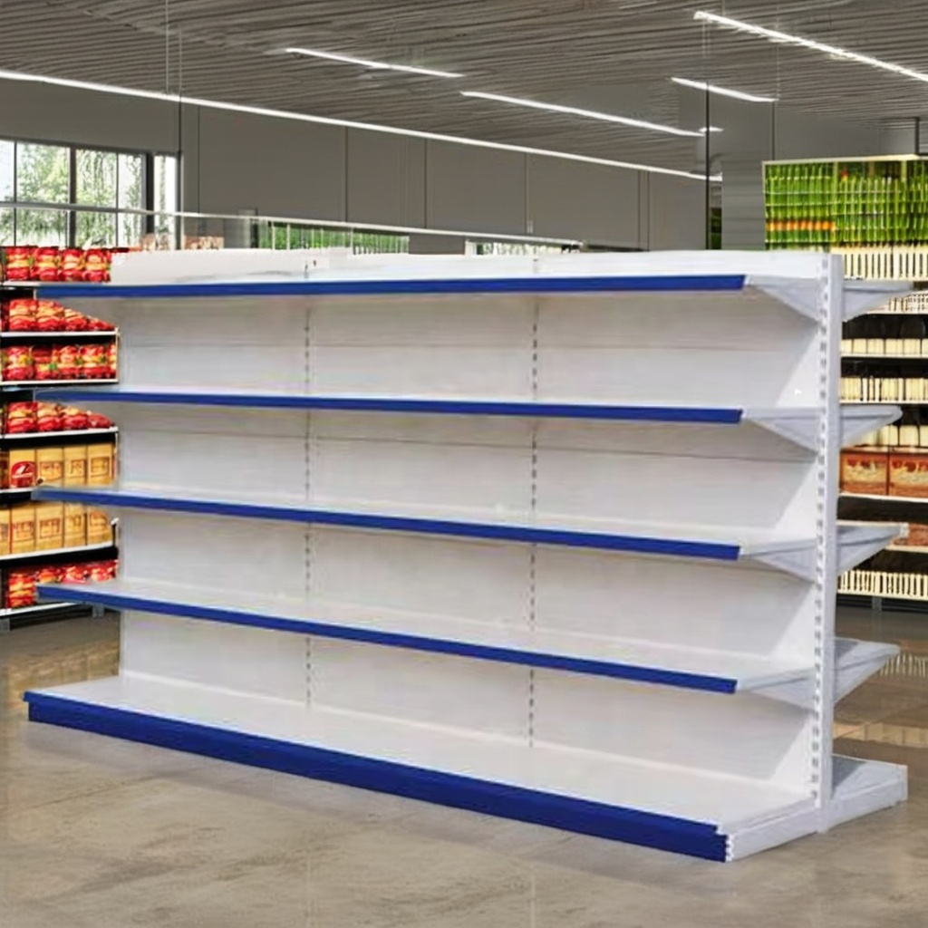 Great Price Perfect New Design Supermarket Shelf Sed Double Side Gondola Steel From China Hypermarket Shelving System