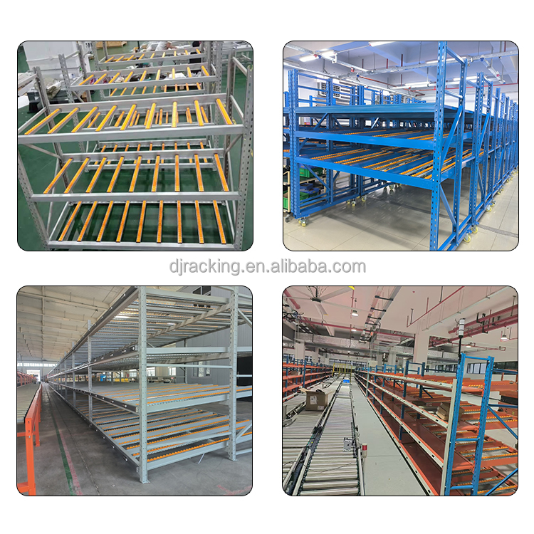 DJ Fifo Storage Rack Steel Order Picking Carton Flow Racks Type Metal Flow Racking Steel Carton Flow Rack
