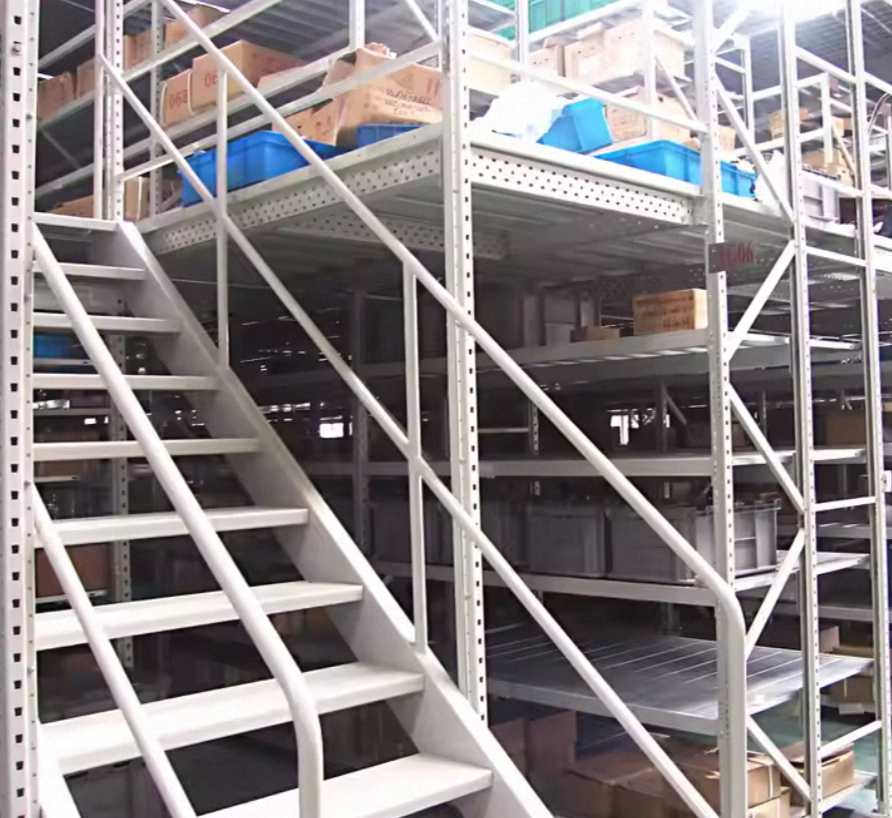 Heavy-Duty Multi-Level Mezzanine Rack Platform Steel Structure Storage Rack Factory-Directed Sale OEM Metal Structure for