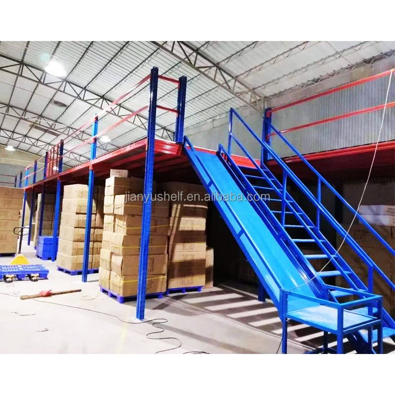 Industrial mezzanine racks