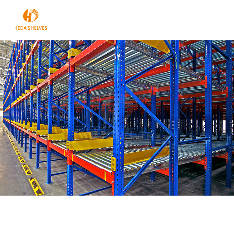 FIFO China Storage Shelving Gravity Carton Flow Rack Flow Through Racks Roller Storage RACK