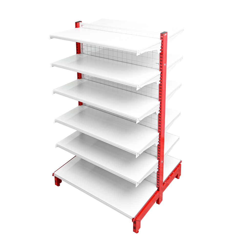 6 Layers Single Side Grocery Store Display Rack Gondola Shelf Supermarket Shelves
